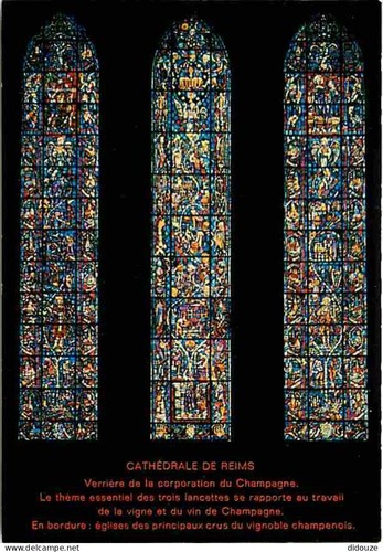 Carte postale art vitraux - -,
