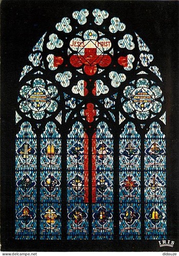 Carte postale art vitraux - -,