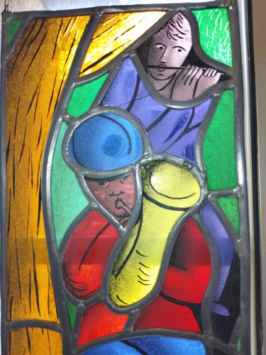 Ancien vitrail a - vitrail,