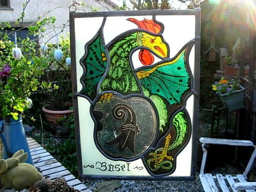 Vitrail cadre blason armoiries - cadre,
